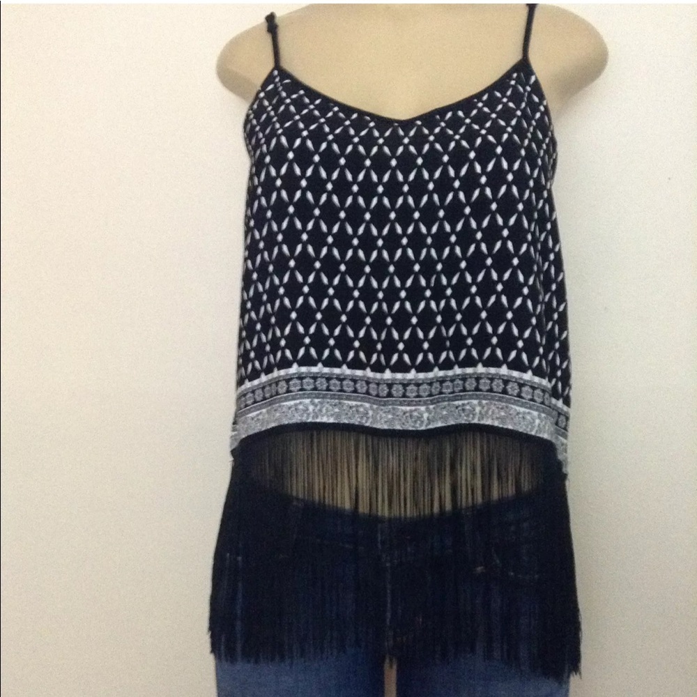 H&M Coachella Fringed Crop Top